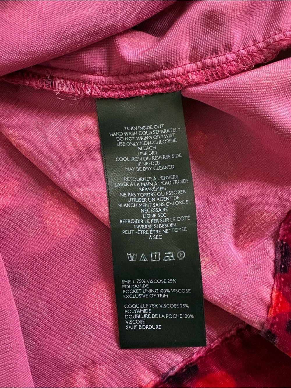 The Somerset Maxi Skirt Anthro Velvet Tiered Pink Multi Floral Pockets Small - Picture 9 of 9